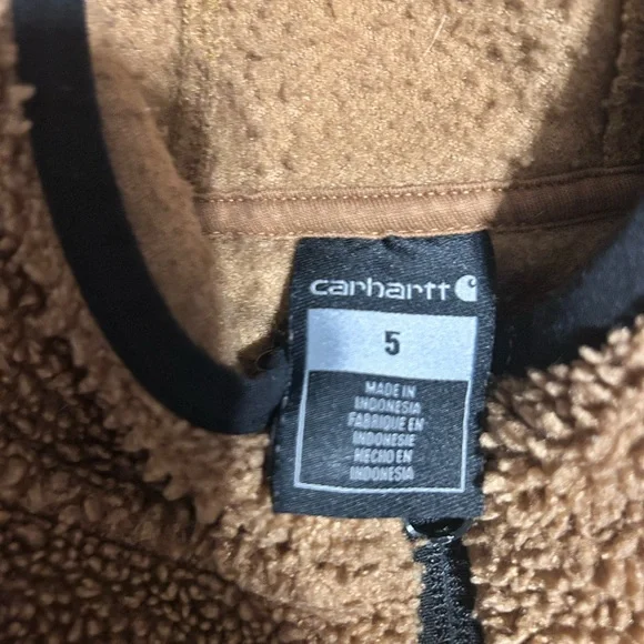 Boys carhartt fleece hoodie/ long shirt - Picture 3 of 5